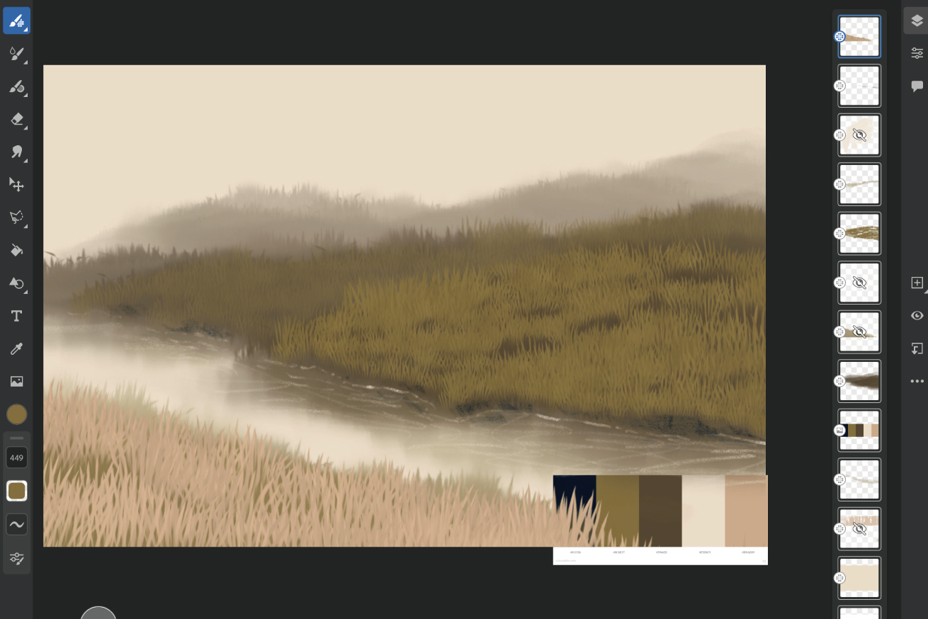 【2021最新ブラシ紹介！】Adobe Frescoを使って簡単にいい感じの絵を描く方法